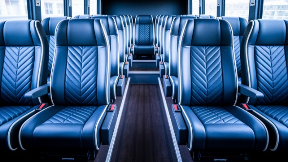macon 25 passenger minibus inside