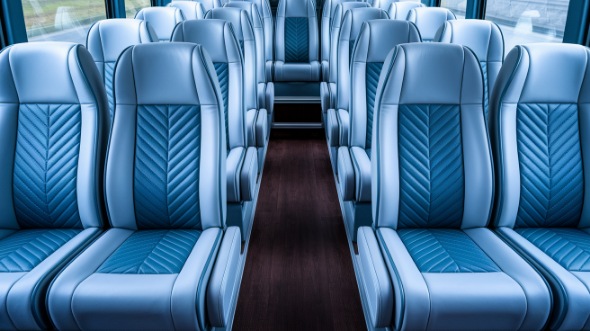 macon 25 passenger minibus interior