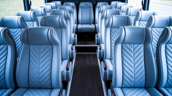 macon 28 passenger minibus inside