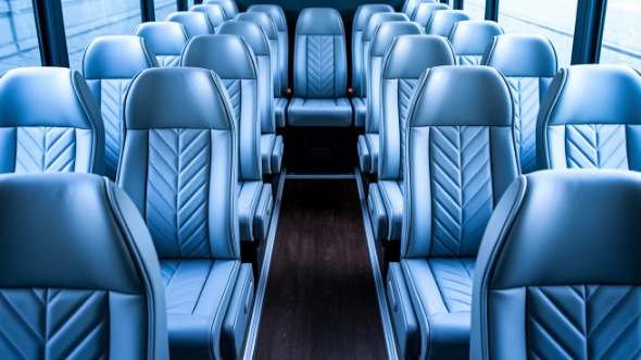 macon 28 passenger minibus interior