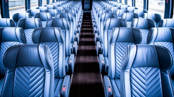 macon 50 passenger charter bus interior