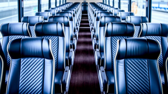 macon 54 passenger charter bus inside