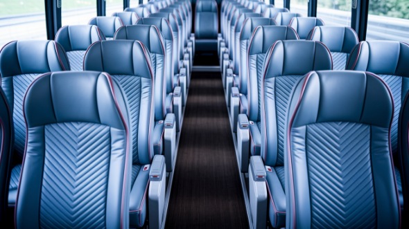 macon 55 passenger charter bus interior