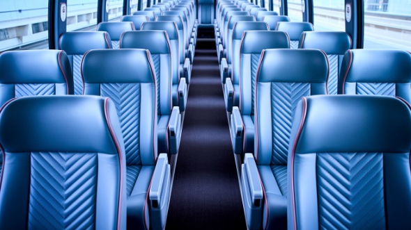 macon 56 passenger charter bus interior