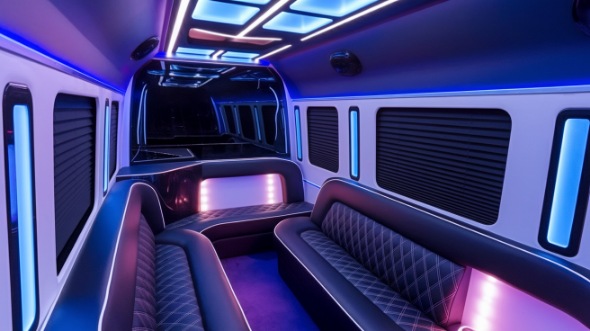 macon party bus rental interior