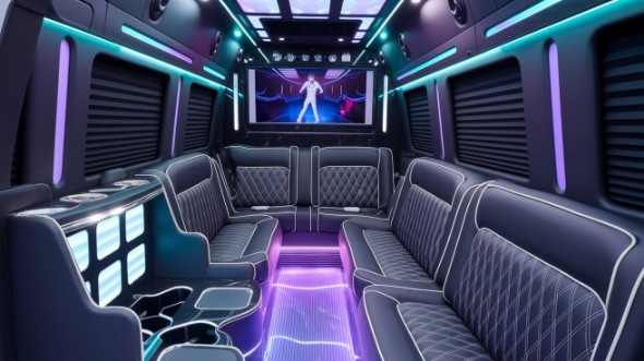 macon sprinter limo rental interior